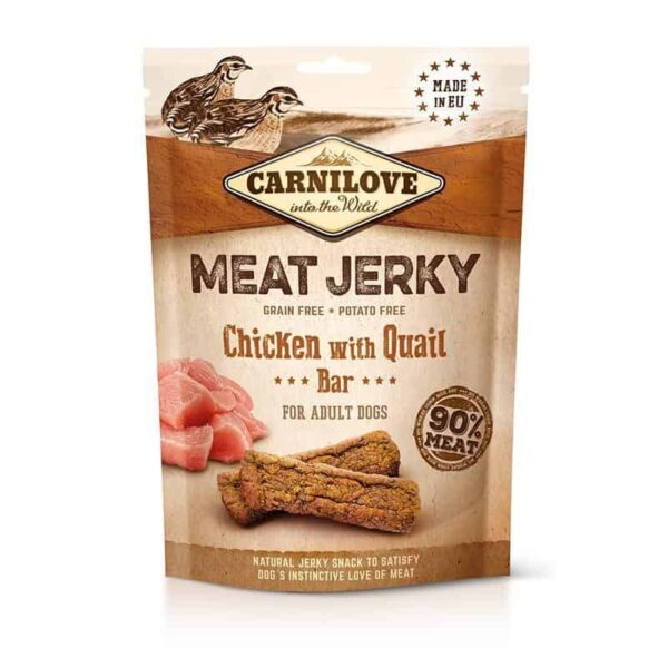 CL Jerky - Poulet et Caille - Filet 90% viande 100 gr