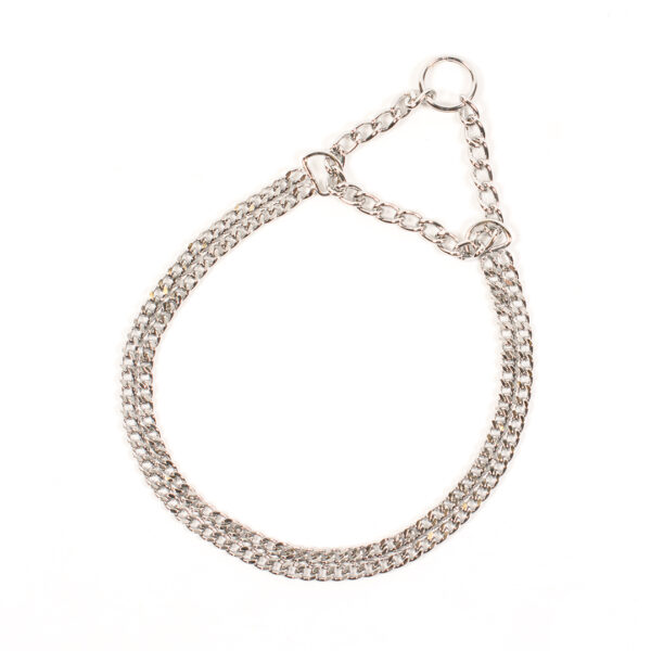 Collier dressage  Rangée Chrome 55 cm