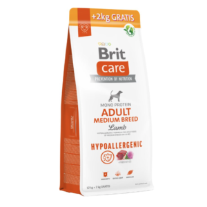 Brit Care Hypoallergenic Agneau - 12 Kg PROMO 2KG Gratuit