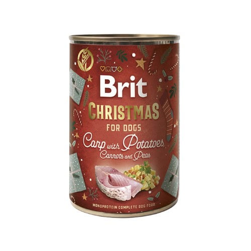 Repas complet de Fête avec Brit Christmas Carpe 5 boites + 1 gratuite