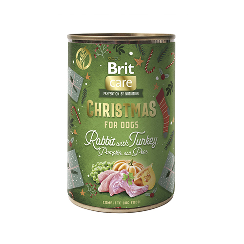Repas complet de Fête avec Brit Christmas Lapin 5 boites + 1 gratuite