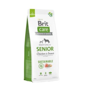 Brit Care Senior Insecte et Poulet – Relax et Digest-12kg -articulation-(Probiotique +)