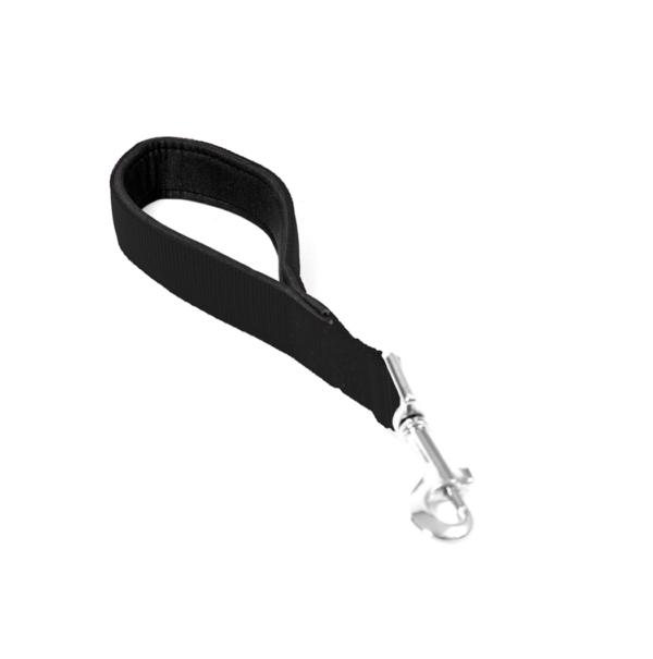 Nylon Laisse Courte Double Noir