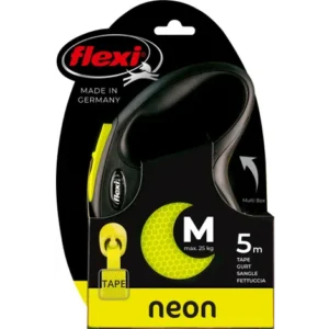 Flexi New Neon Jaune fluo M 5m