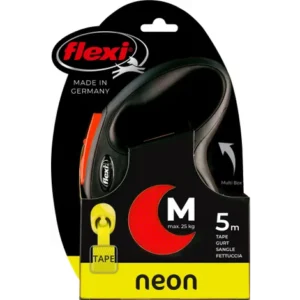 Flexi New Neon Orange fluo M 5m