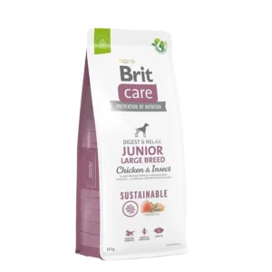 Brit Care Junior Insecte et Poulet – 12kg (Probiotique + Digestion + Rotules )