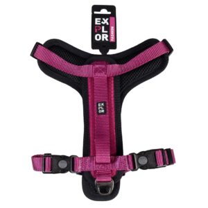 Harnais Puppy Fashion Bleu ou Fuchsia M