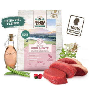 WL_ Chat Adulte Boeuf & Canard 1 boite de 4 x 1,2 Kg
