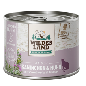 WL – Pack Economique Adulte- patés 6 x 200 gr – Lapin et poulet aux Cranberry