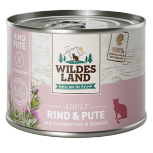 WL – Pack Economique Adulte- patés 6 x 200 gr – Boeuf et Dinde aux Cranberry
