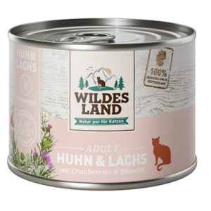 WL – Pack Economique Adulte- patés 6 x 200 gr – Poulet et Saumon aux Cranberry