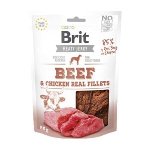 Brit Jerky Snack – Filets de bœuf 80 g